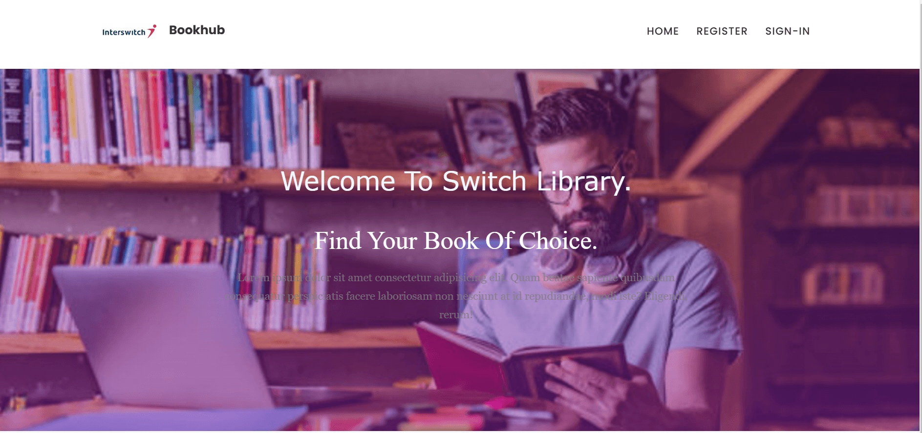 INTERSWITCH BOOK LIBRARY WEB APP